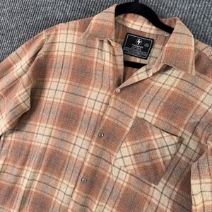 Thunder Mens XL Plaid Flannel Shirt Long Sleeve Grunge Western Workwear Casual